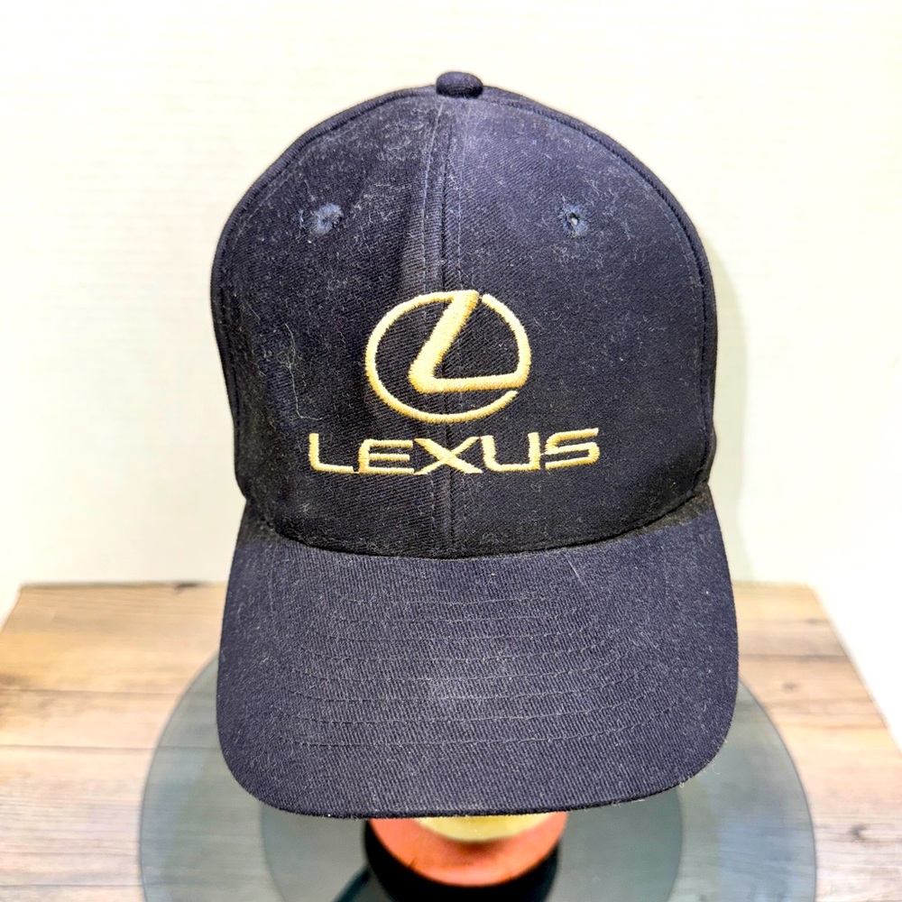 Vintage Lexus Black/Gold Mohr’s Hat Cap Adjustable Strapback Embroidered Logo